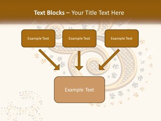 A Golden Number Six On A Black Background PowerPoint Template