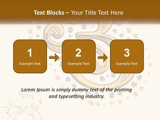 A Golden Number Six On A Black Background PowerPoint Template