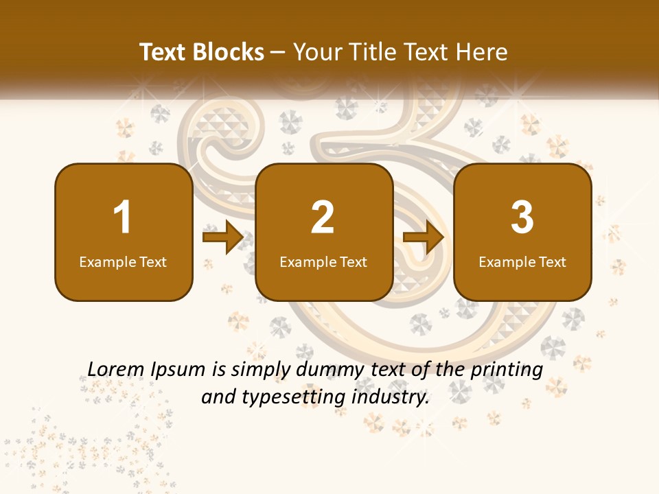 A Golden Number Six On A Black Background PowerPoint Template