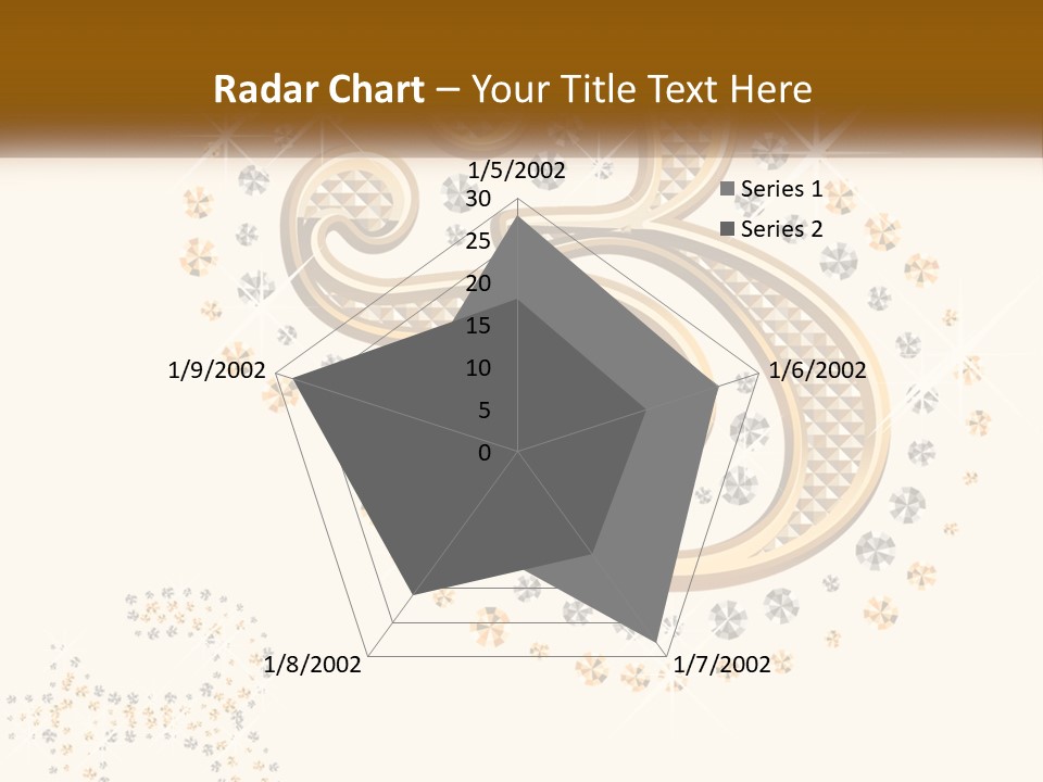 A Golden Number Six On A Black Background PowerPoint Template