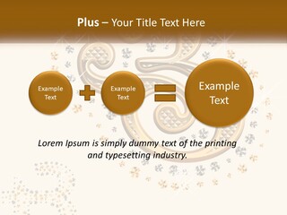 A Golden Number Six On A Black Background PowerPoint Template