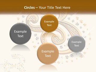 A Golden Number Six On A Black Background PowerPoint Template