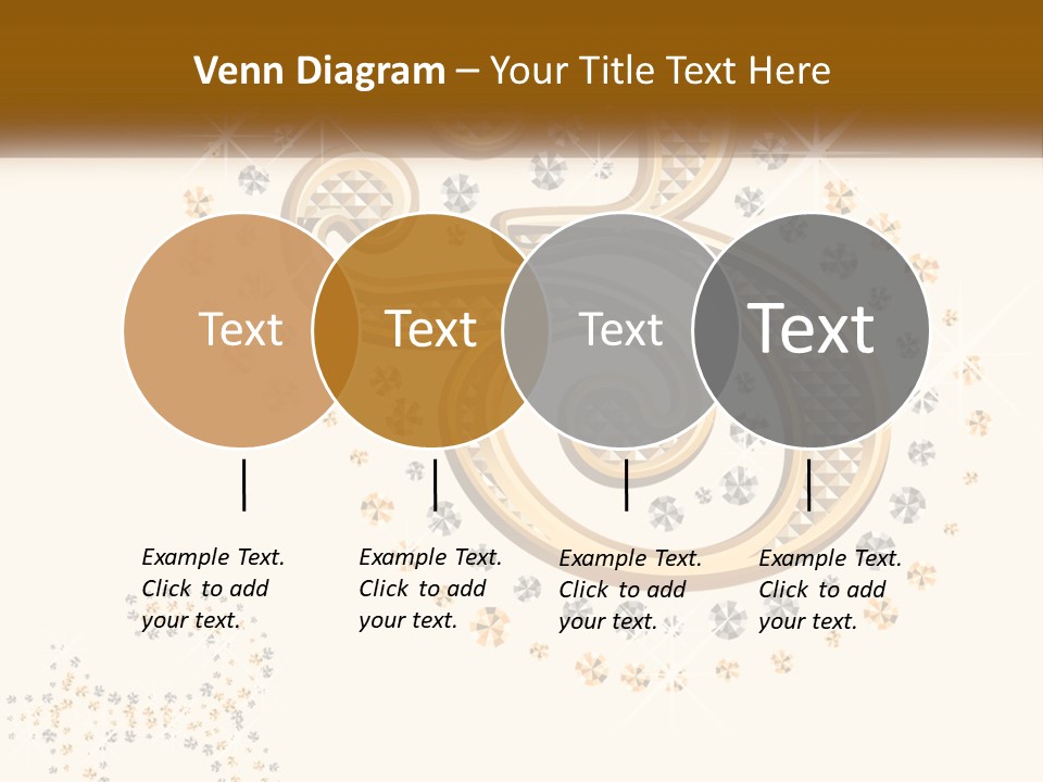 A Golden Number Six On A Black Background PowerPoint Template
