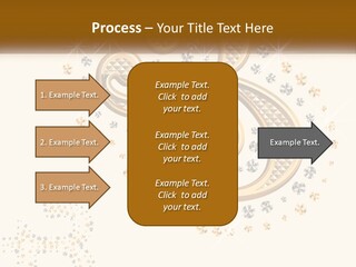 A Golden Number Six On A Black Background PowerPoint Template