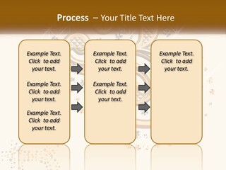 A Golden Number Six On A Black Background PowerPoint Template