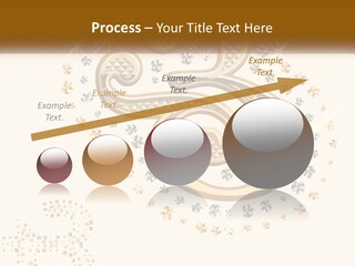 A Golden Number Six On A Black Background PowerPoint Template