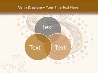 A Golden Number Six On A Black Background PowerPoint Template