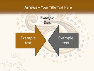 A Golden Number Six On A Black Background PowerPoint Template