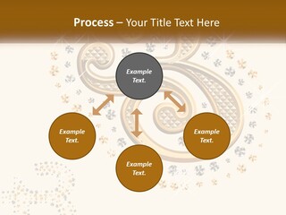 A Golden Number Six On A Black Background PowerPoint Template