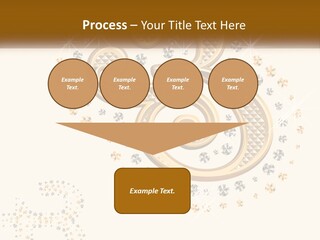 A Golden Number Six On A Black Background PowerPoint Template