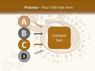 A Golden Number Six On A Black Background PowerPoint Template
