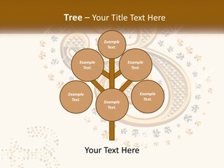 A Golden Number Six On A Black Background PowerPoint Template