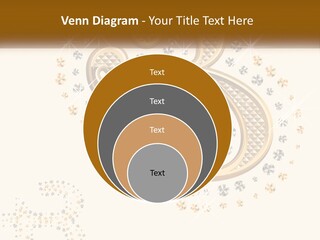 A Golden Number Six On A Black Background PowerPoint Template