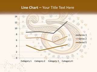 A Golden Number Six On A Black Background PowerPoint Template