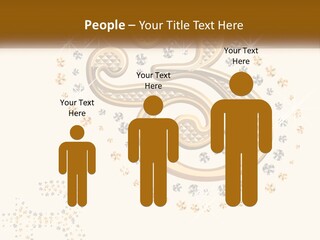 A Golden Number Six On A Black Background PowerPoint Template