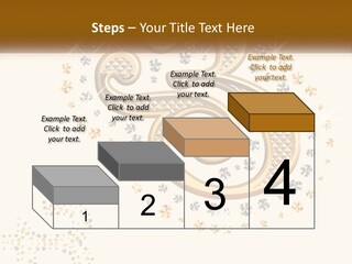 A Golden Number Six On A Black Background PowerPoint Template