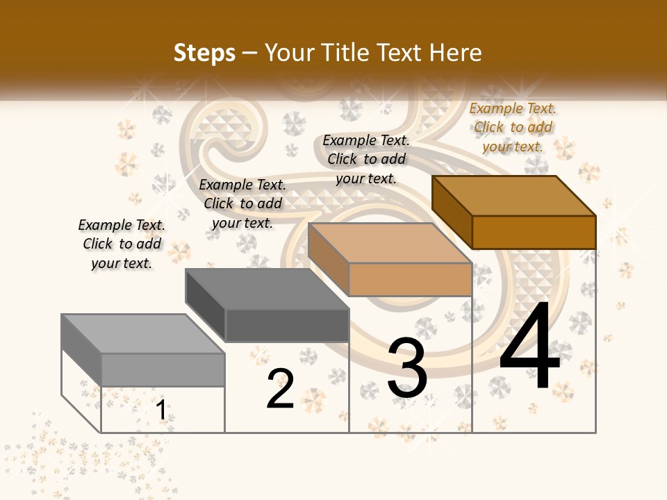 A Golden Number Six On A Black Background PowerPoint Template