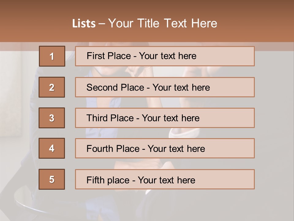 A Man And A Woman Sitting At A Table Talking To Each Other PowerPoint Template