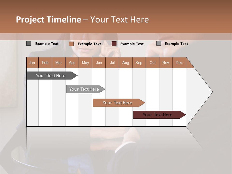 A Man And A Woman Sitting At A Table Talking To Each Other PowerPoint Template
