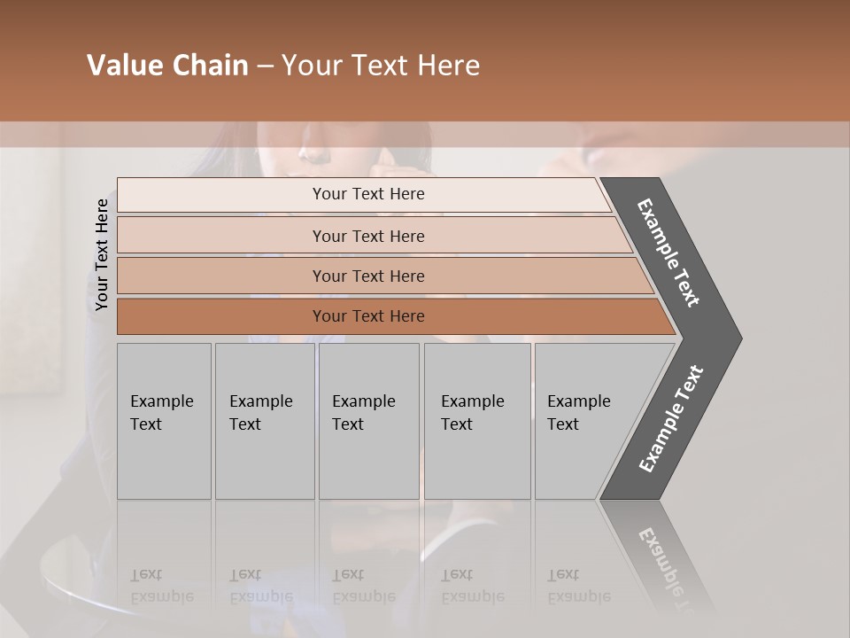 A Man And A Woman Sitting At A Table Talking To Each Other PowerPoint Template