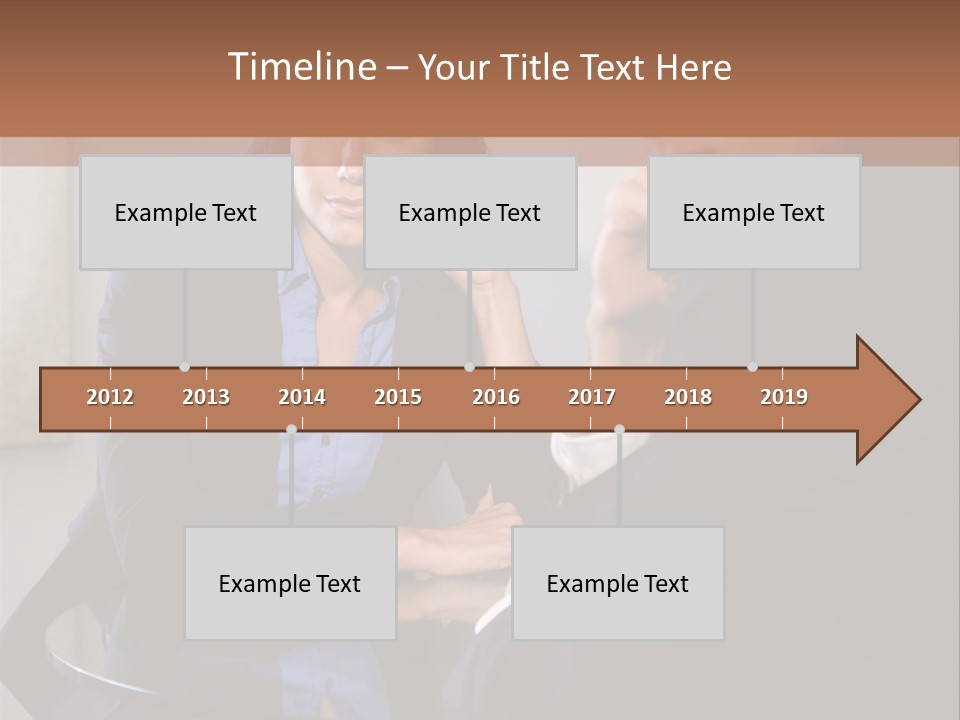 A Man And A Woman Sitting At A Table Talking To Each Other PowerPoint Template
