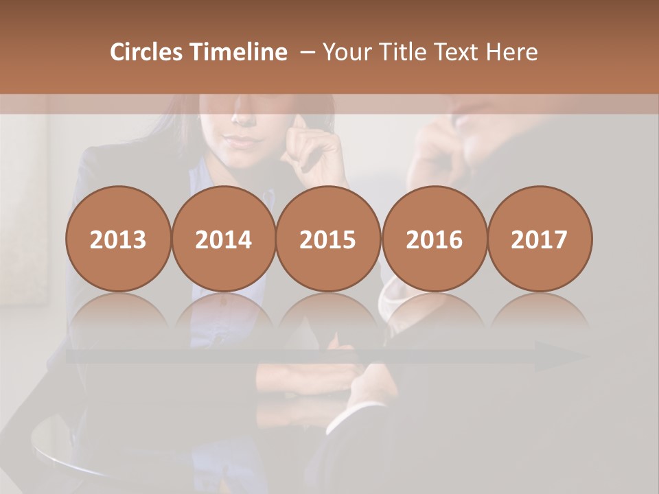 A Man And A Woman Sitting At A Table Talking To Each Other PowerPoint Template