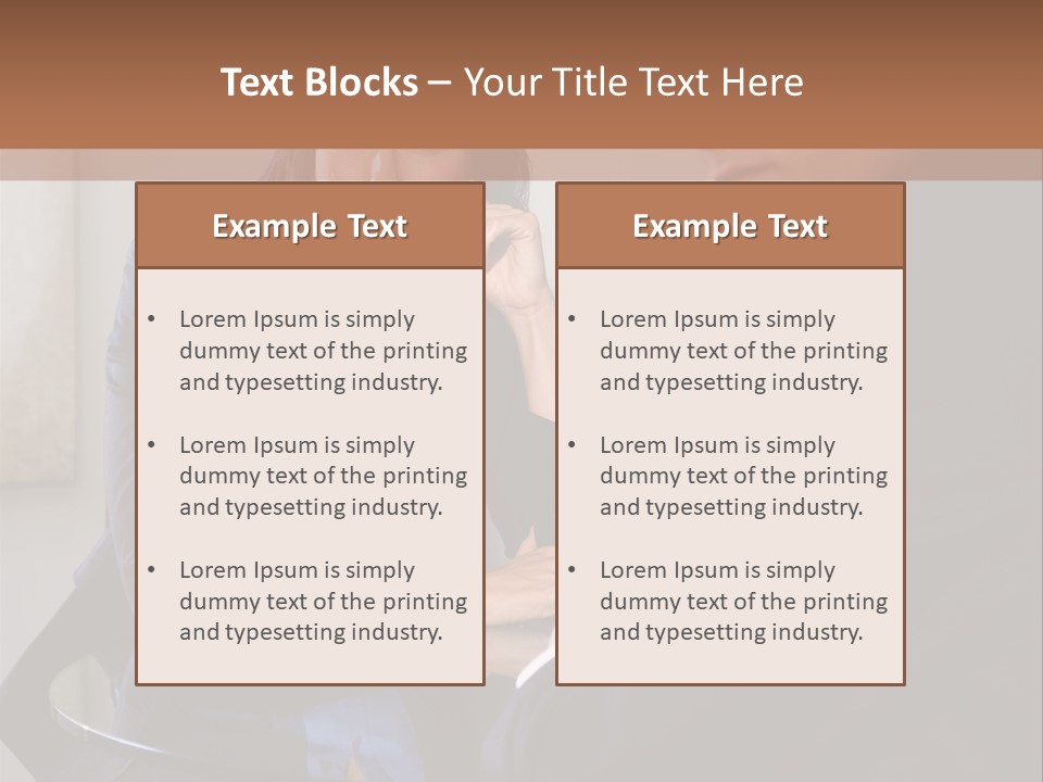 A Man And A Woman Sitting At A Table Talking To Each Other PowerPoint Template