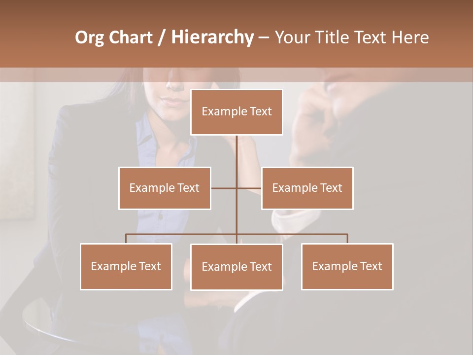 A Man And A Woman Sitting At A Table Talking To Each Other PowerPoint Template