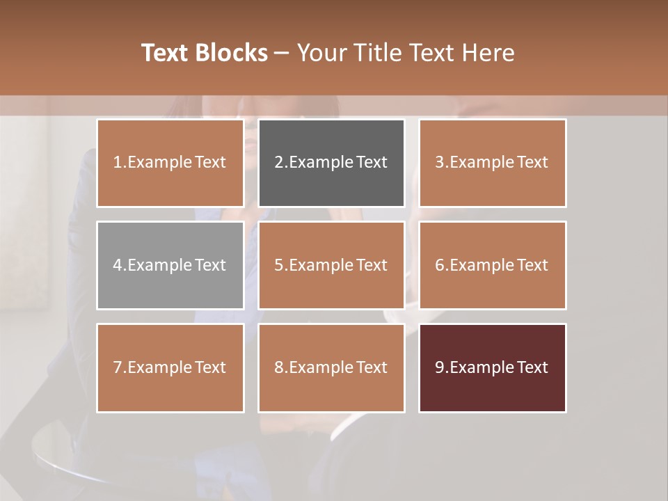A Man And A Woman Sitting At A Table Talking To Each Other PowerPoint Template