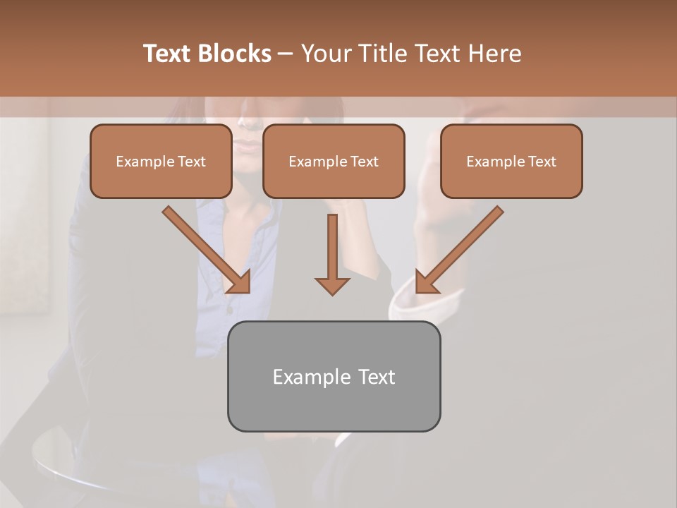 A Man And A Woman Sitting At A Table Talking To Each Other PowerPoint Template