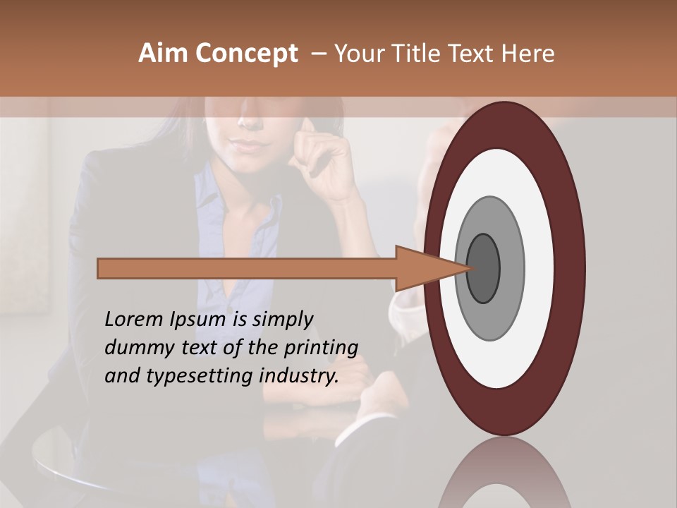 A Man And A Woman Sitting At A Table Talking To Each Other PowerPoint Template