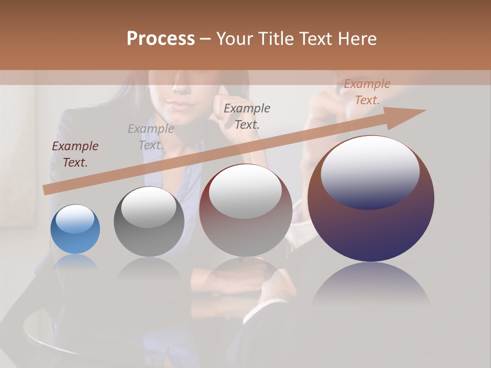 A Man And A Woman Sitting At A Table Talking To Each Other PowerPoint Template