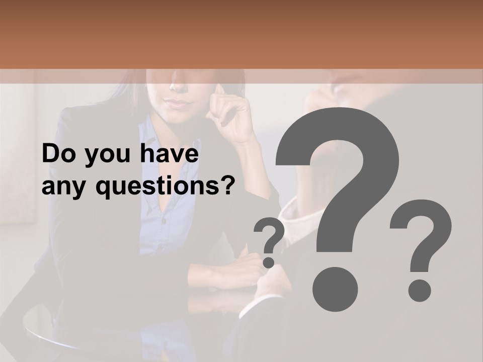 A Man And A Woman Sitting At A Table Talking To Each Other PowerPoint Template