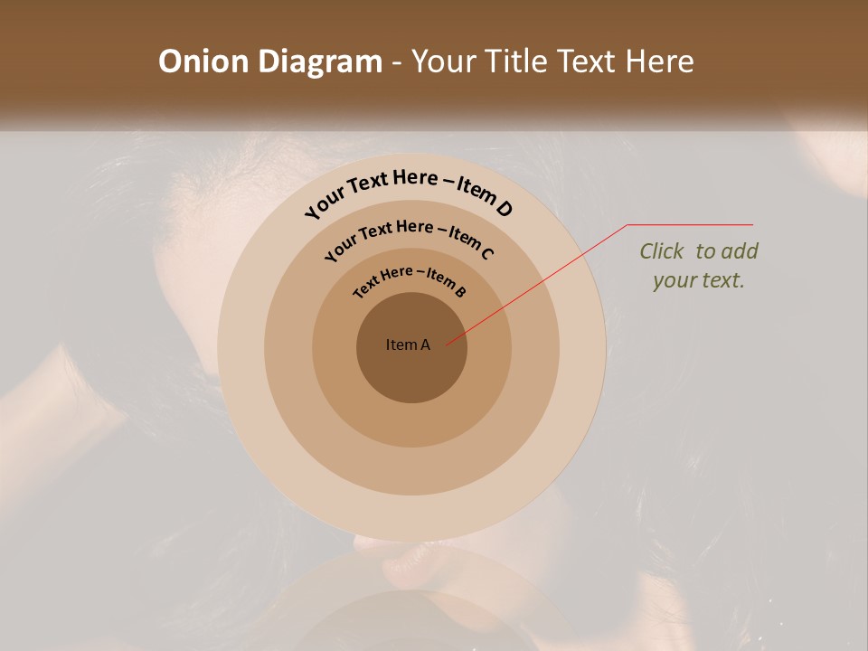 A Woman With Long Hair Is Holding Her Head In Her Hands PowerPoint Template