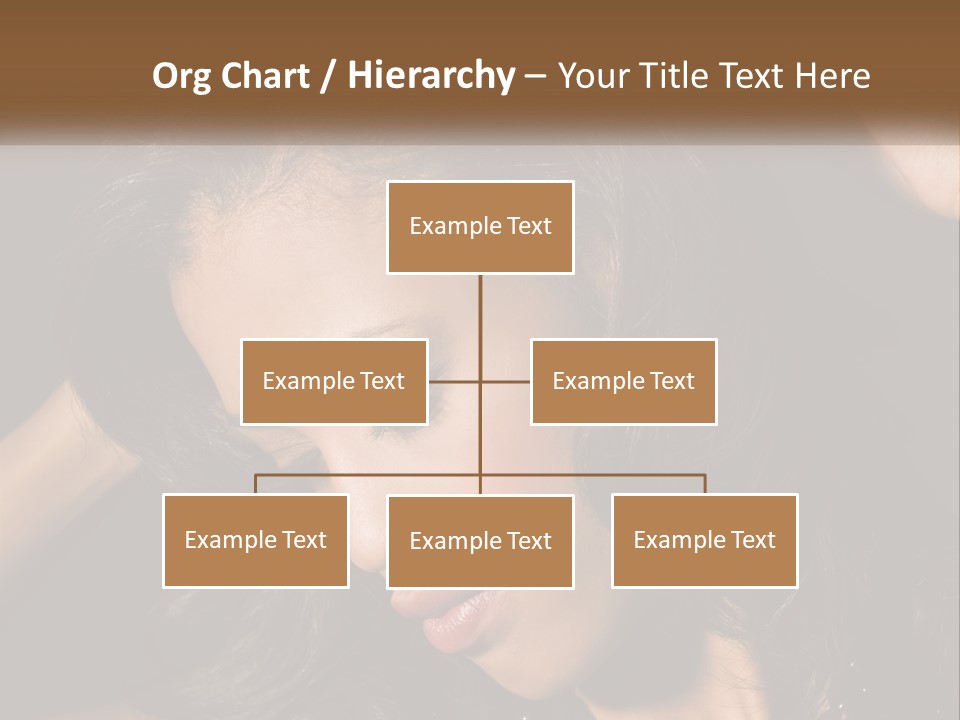 A Woman With Long Hair Is Holding Her Head In Her Hands PowerPoint Template