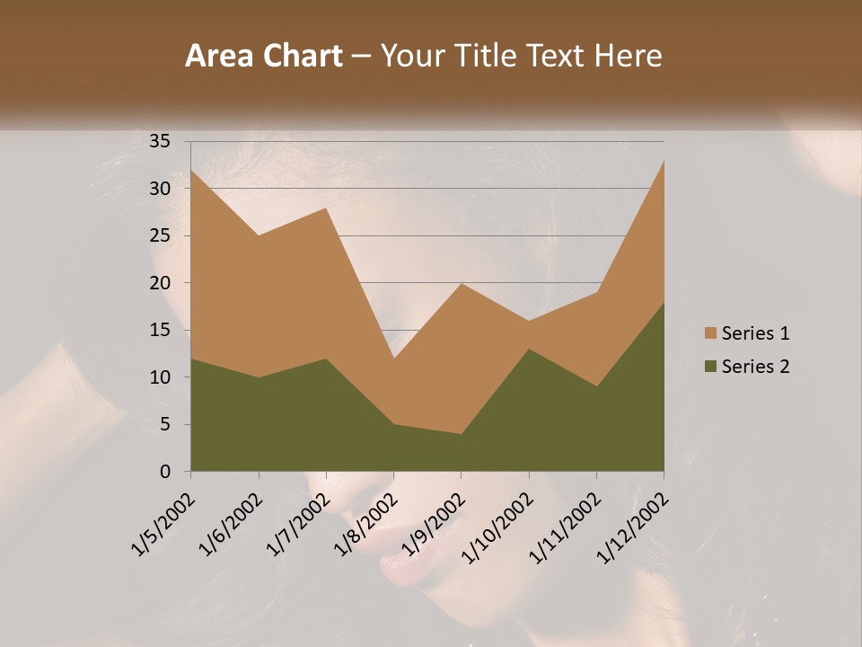 A Woman With Long Hair Is Holding Her Head In Her Hands PowerPoint Template