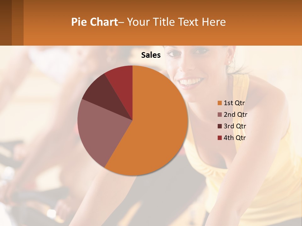 A Group Of People Riding Bikes In A Gym PowerPoint Template