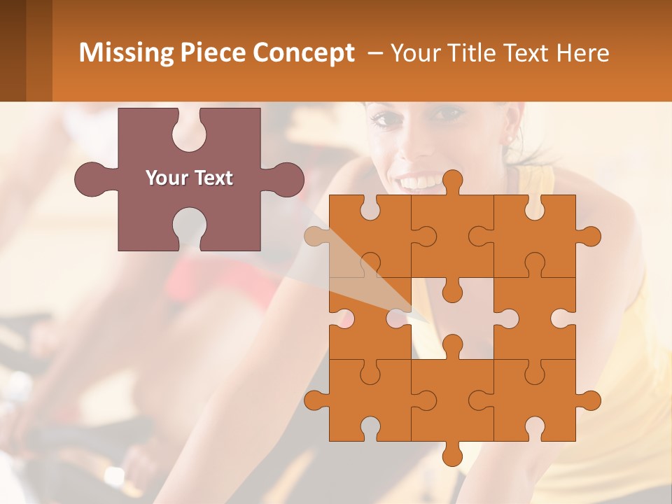 A Group Of People Riding Bikes In A Gym PowerPoint Template