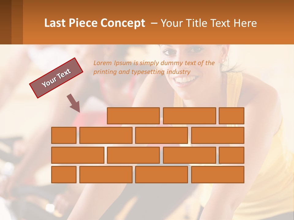 A Group Of People Riding Bikes In A Gym PowerPoint Template