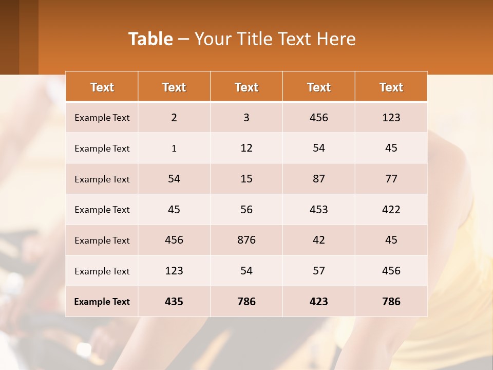 A Group Of People Riding Bikes In A Gym PowerPoint Template