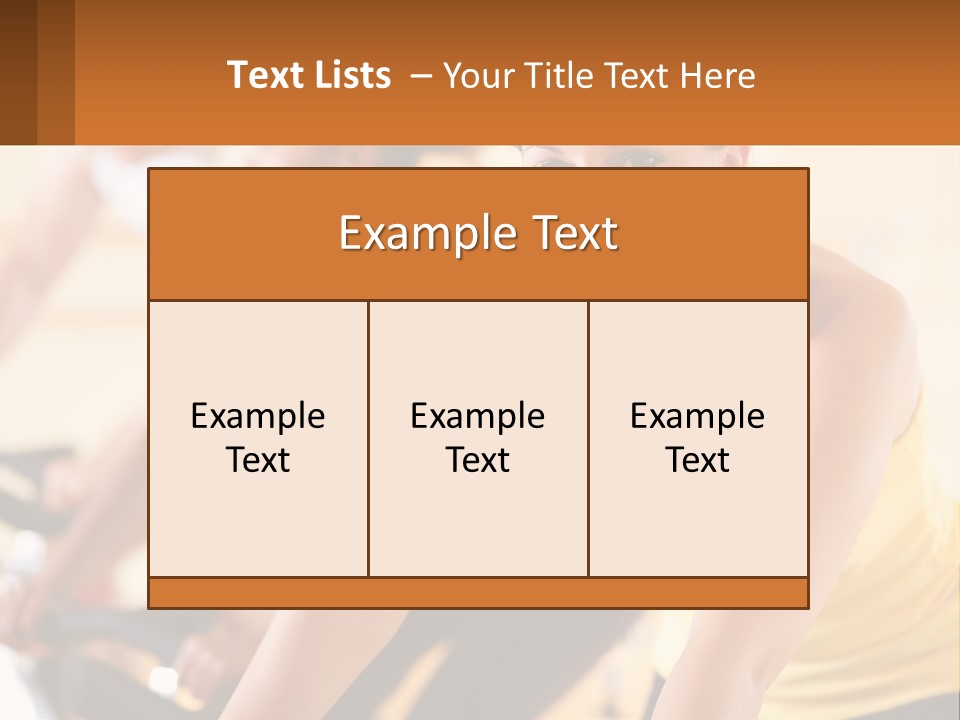 A Group Of People Riding Bikes In A Gym PowerPoint Template