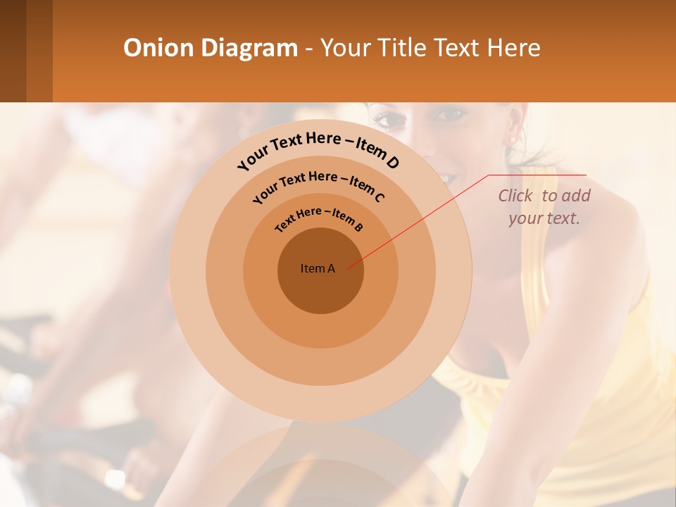 A Group Of People Riding Bikes In A Gym PowerPoint Template