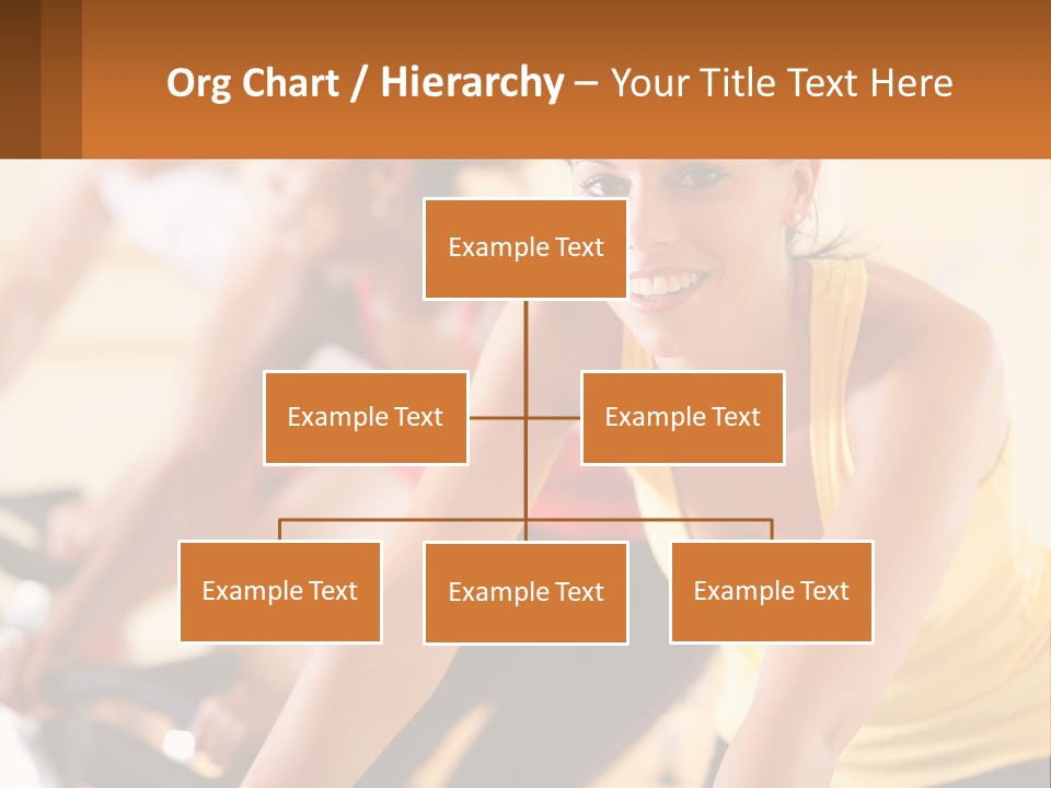 A Group Of People Riding Bikes In A Gym PowerPoint Template