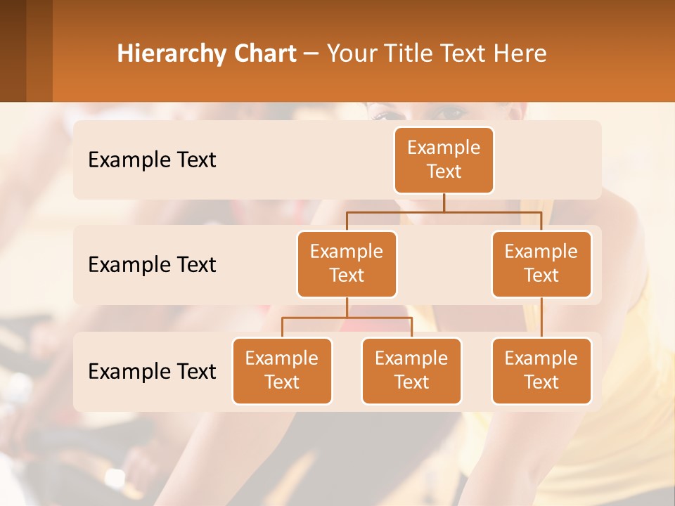 A Group Of People Riding Bikes In A Gym PowerPoint Template