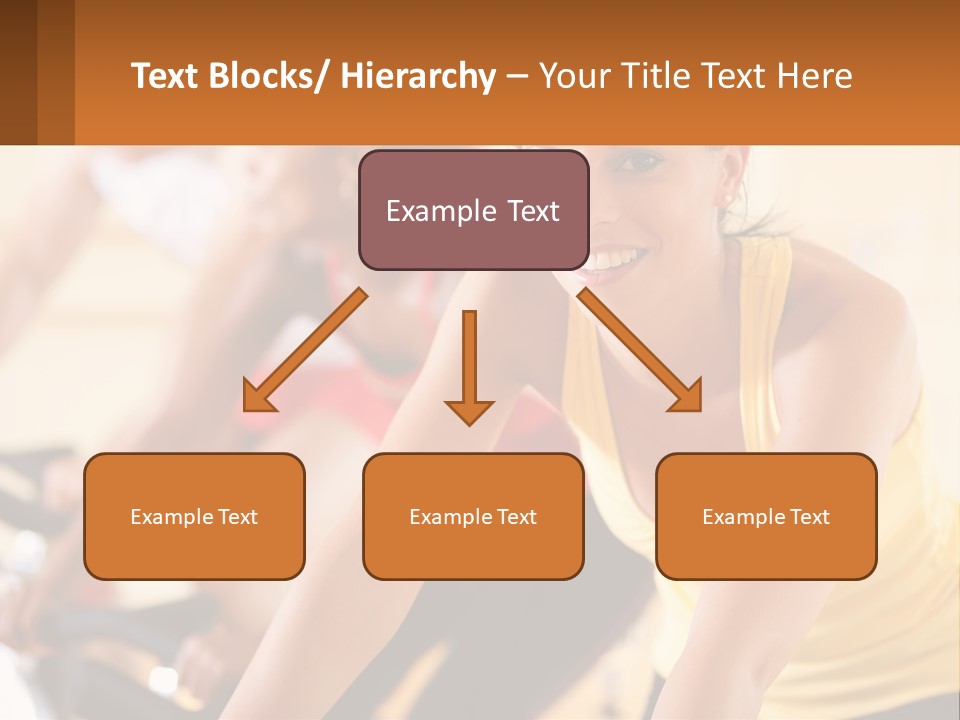 A Group Of People Riding Bikes In A Gym PowerPoint Template