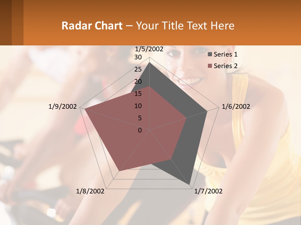 A Group Of People Riding Bikes In A Gym PowerPoint Template