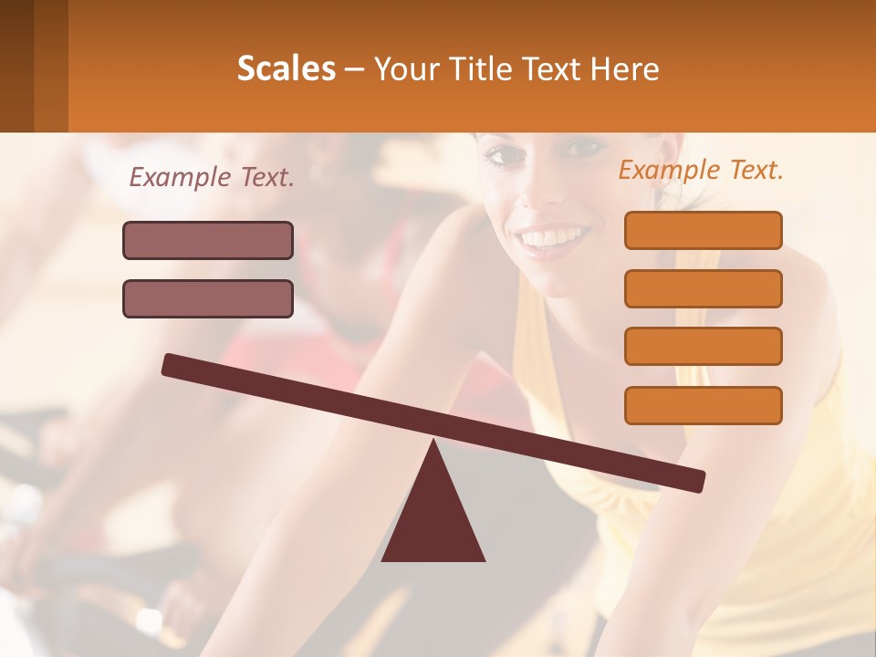 A Group Of People Riding Bikes In A Gym PowerPoint Template