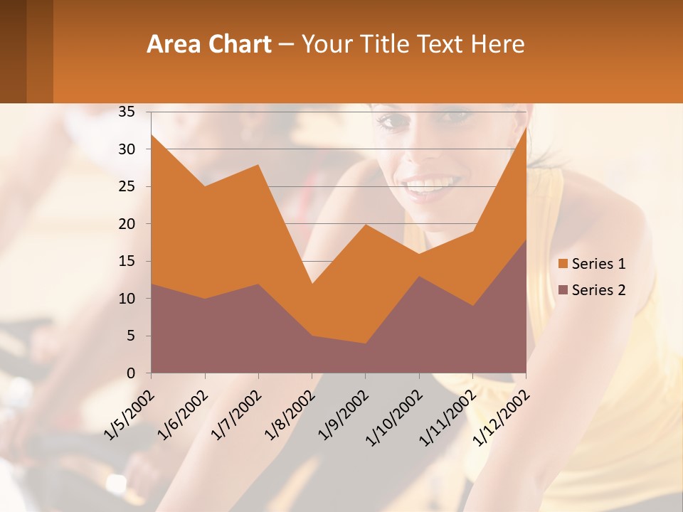 A Group Of People Riding Bikes In A Gym PowerPoint Template