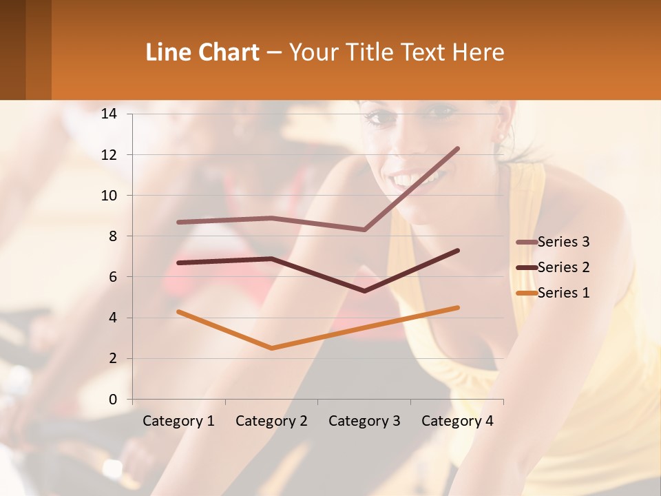A Group Of People Riding Bikes In A Gym PowerPoint Template