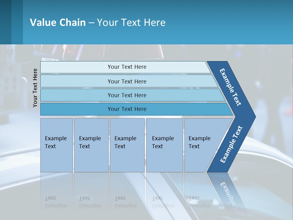 A Police Car With A Red Light On Top Of It PowerPoint Template